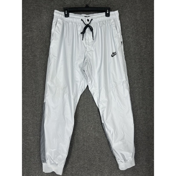 Nike Windrunner Woven Lined Pants Mens 2XL Gray Drawstring Training